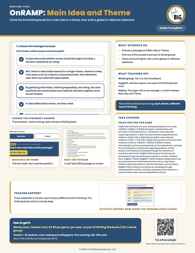 OnRAMP one-page flyer preview.