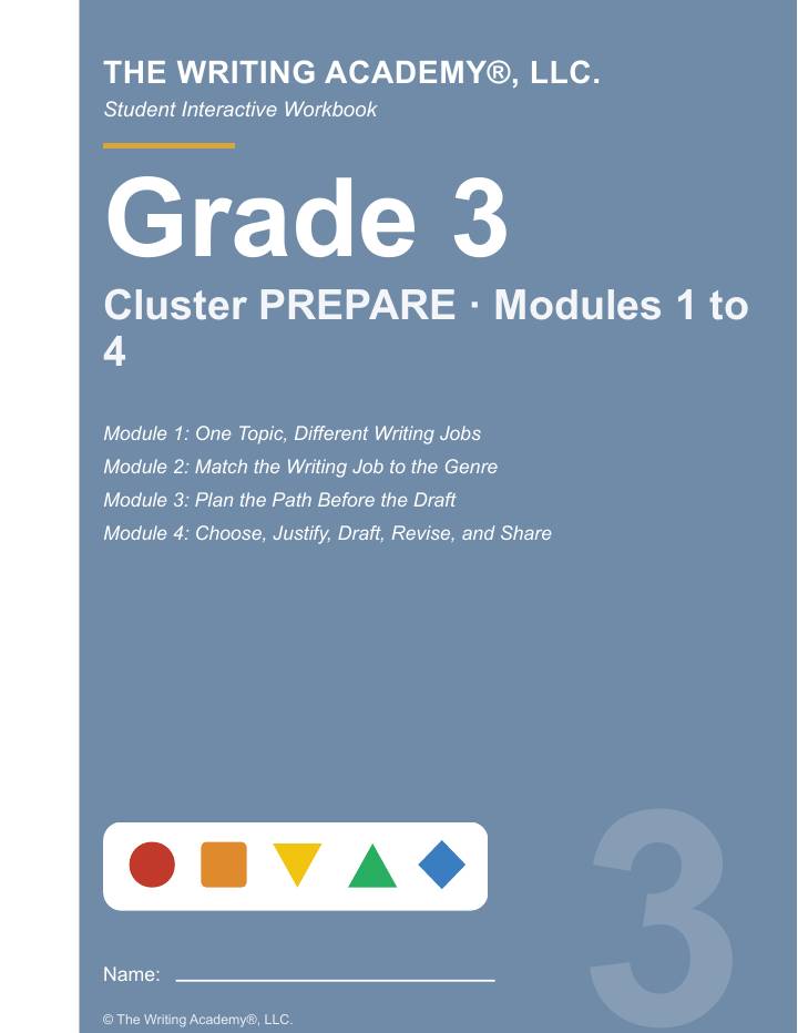 First page of Grade 3 Student Interactive Workbooks