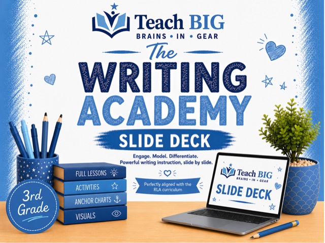 Cover of the 3rd Grade ECR slide deck.