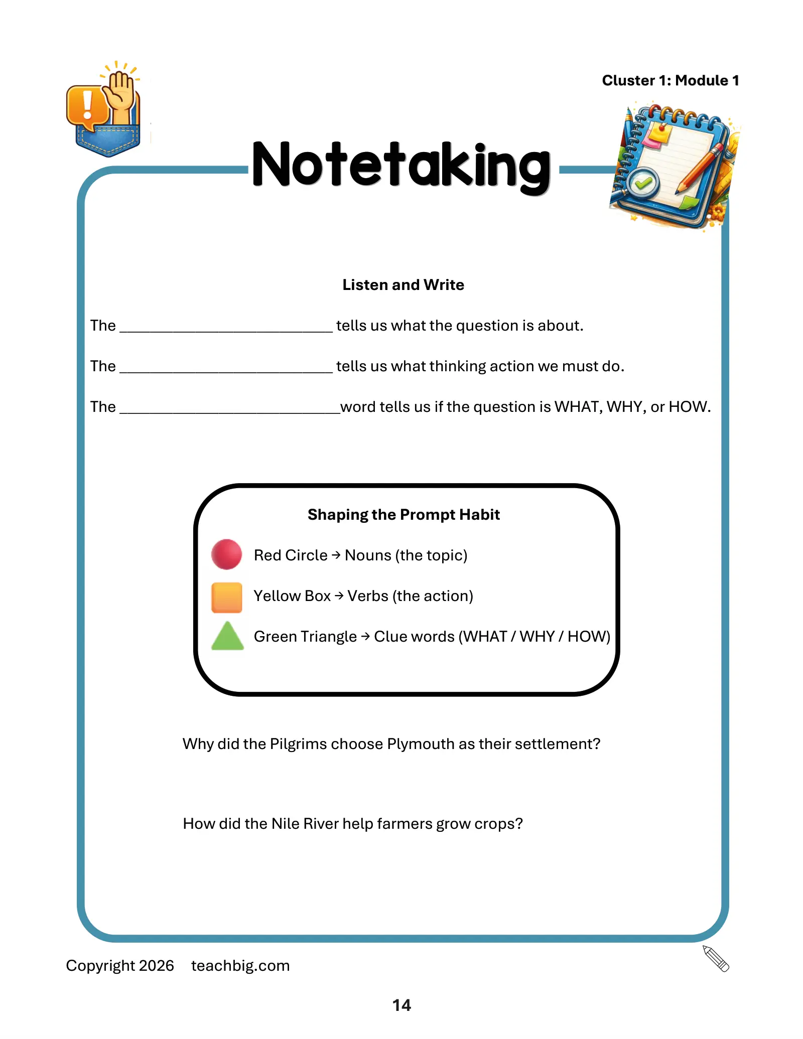Page 16, notetaking