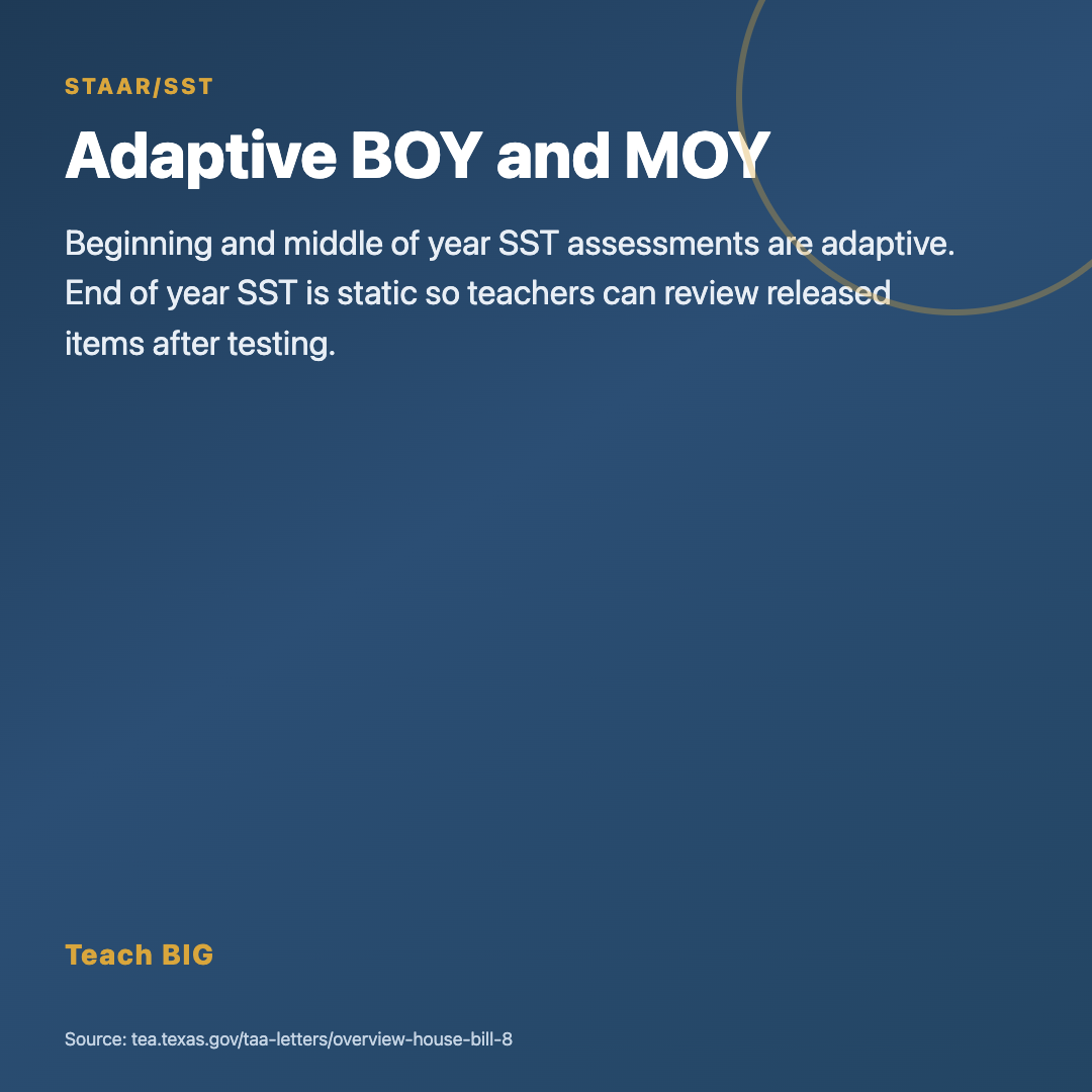 Flyer: adaptive beginning and middle of year assessments and static end of year