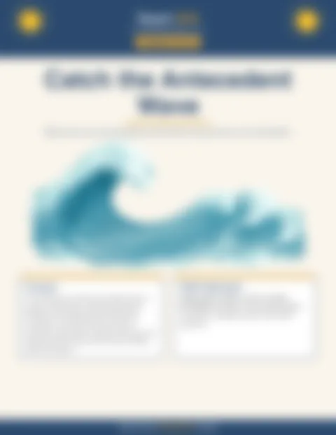 Preview of inside pages from Catch the Antecedent Wave. Select to enlarge.
