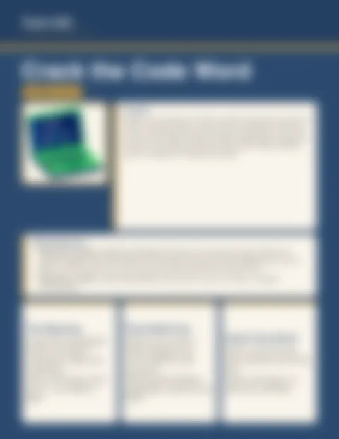 Preview of inside pages from Crack the Code Word. Select to enlarge.